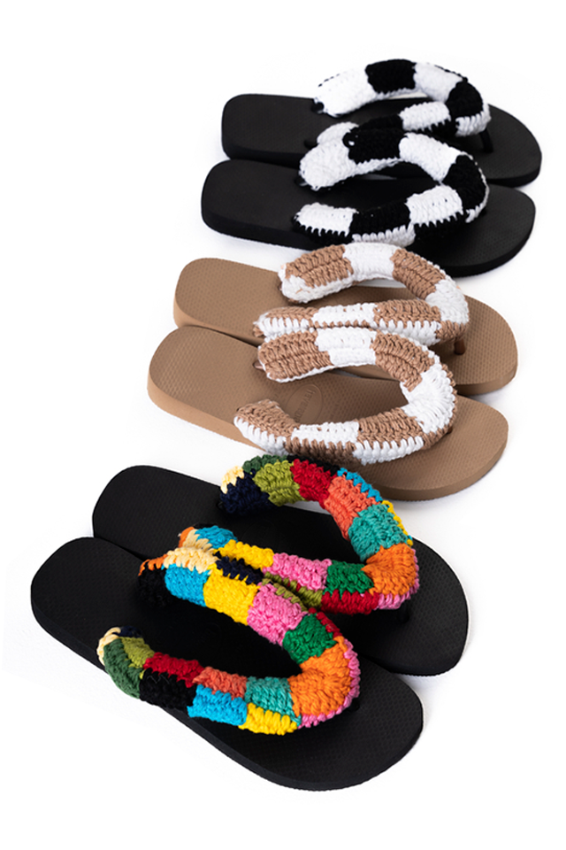 Crochê – Havaianas Colombina Caramelo