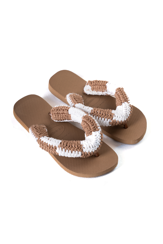 Crochê – Havaianas Colombina Caramelo
