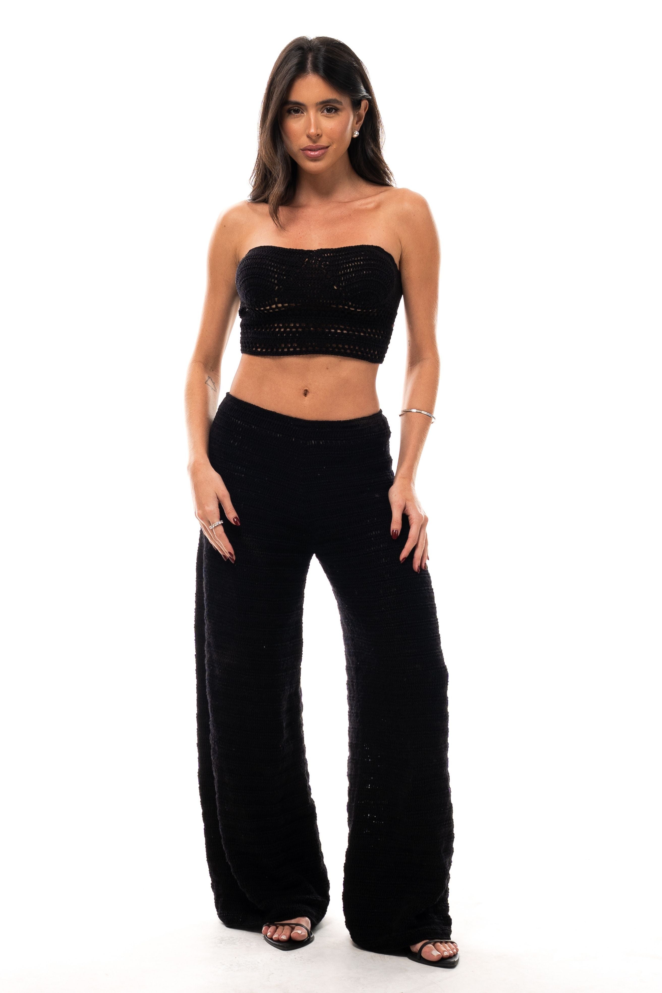 Crochê – Calça Manu - Preta