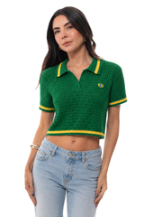 Crochê – Polo Cropped Satú League