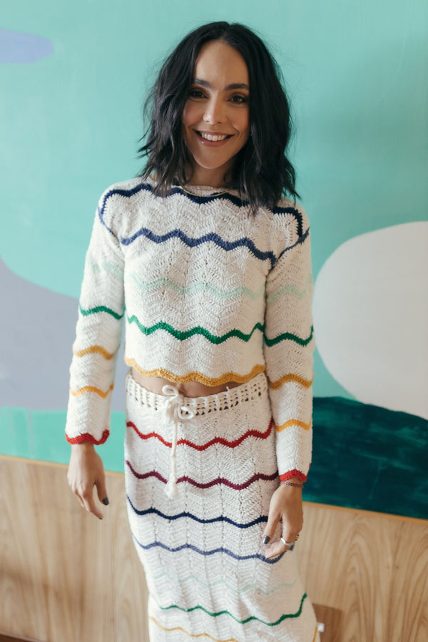 Crochê - Blusa waves