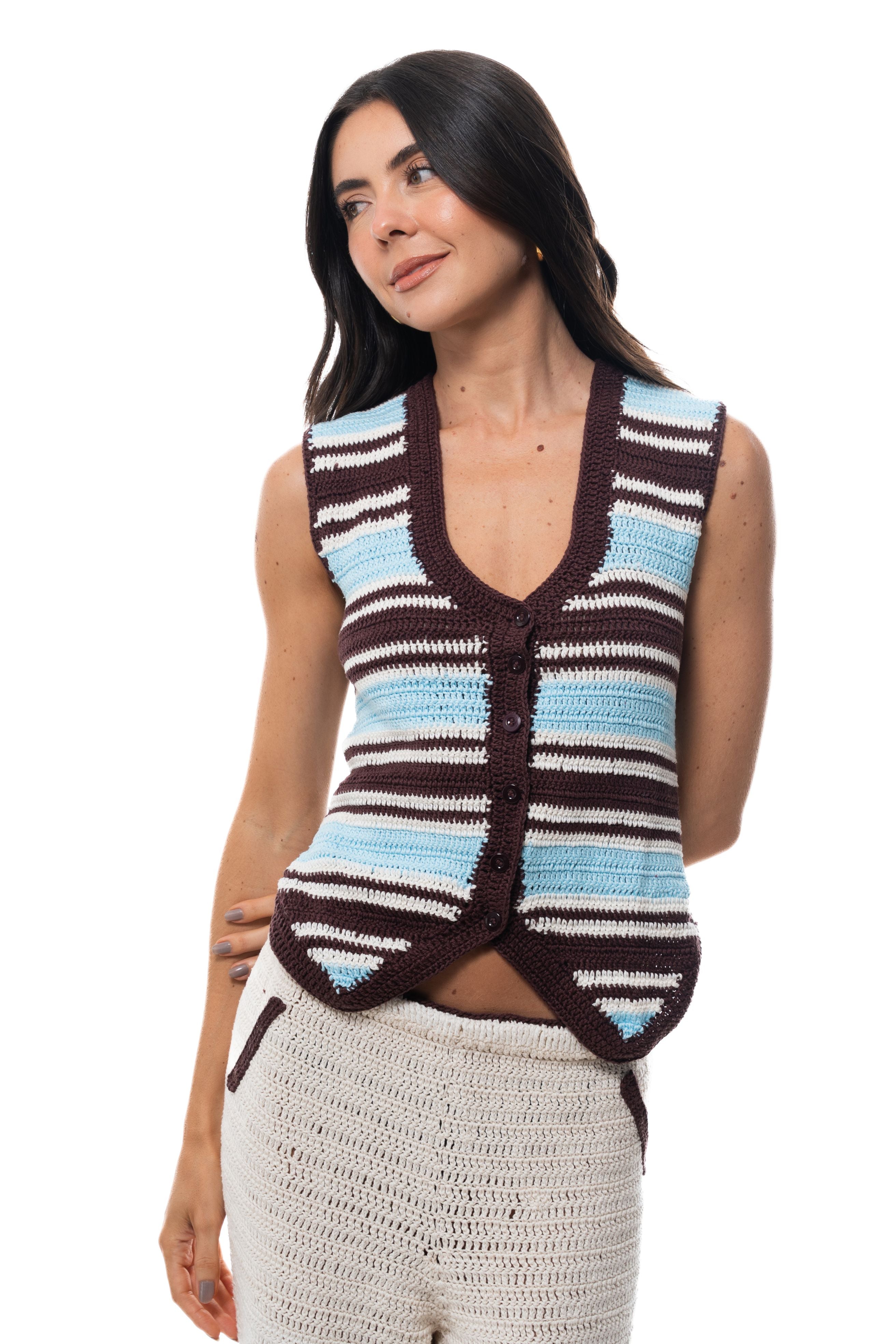 Crochê – Blusa Stripes