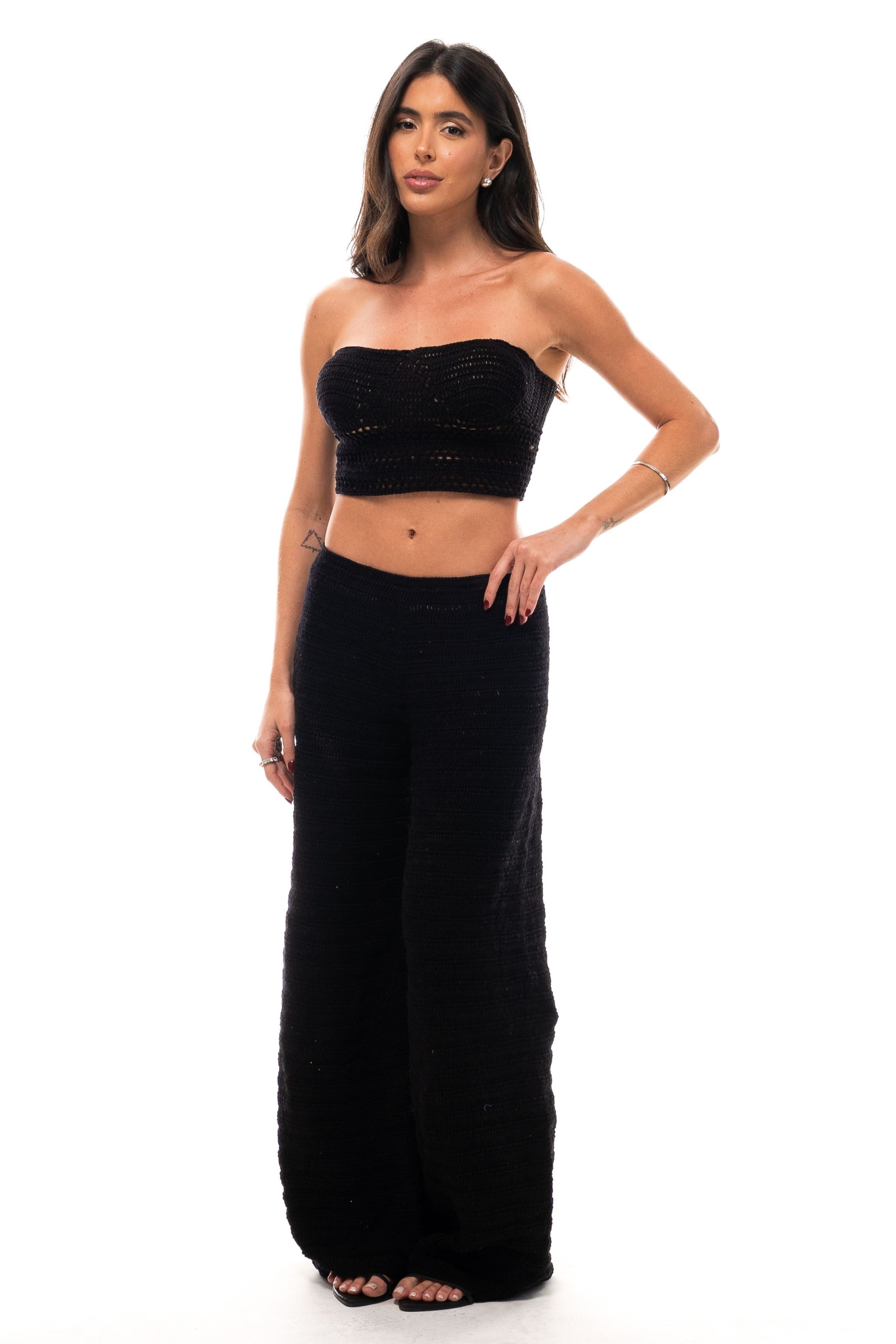 Crochê – Calça Manu - Preta