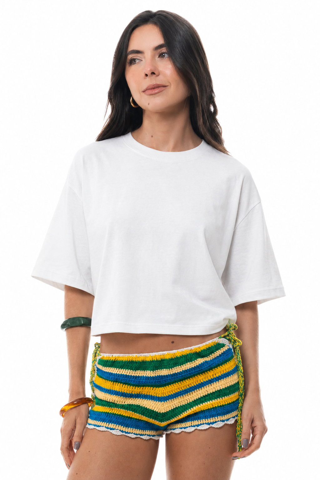 Crochê - Short Aquarela do Brasil